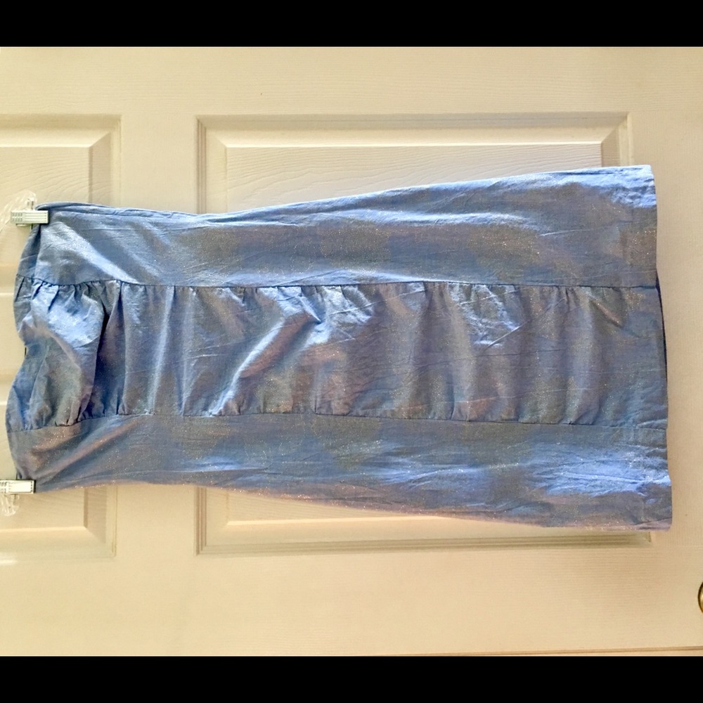 Strapless Ruched Sparkle Mini-Dress! - Picture 2 of 6